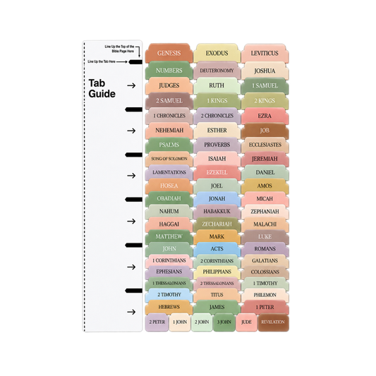 Pastel Bible Tab Kit